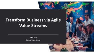 Transform Business Via Agile Value Streams PPT Sample AT