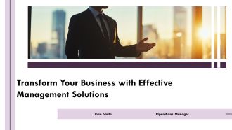 Transform Your Business With Effective Management Solutions PPT Structure AT