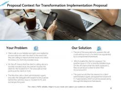 Transformation Implementation Proposal Powerpoint Presentation Slides