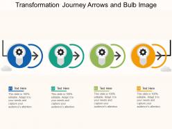 Transformation Journey Arrows And Bulb Image