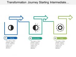 Transformation Journey Starting Intermediate Final With Arrows Image