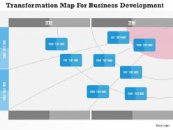Transformation map for business development flat powerpoint design