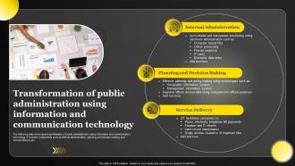 Transformation Of Public Administration Using Information And Communication Technology