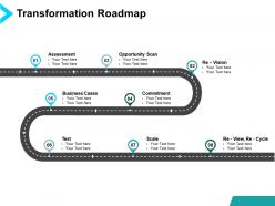 Transformation roadmap opportunity ppt powerpoint presentation show grid
