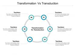 Transformation vs transduction ppt powerpoint presentation professional design inspiration cpb