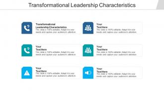Transformational leadership characteristics ppt powerpoint presentation design cpb