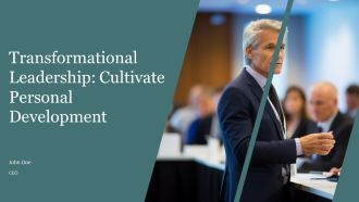 Transformational Leadership Cultivate Personal Development PPT Mockup AT