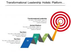 Transformational leadership holistic platform behavioral change business performance