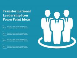 Transformational leadership icon powerpoint ideas