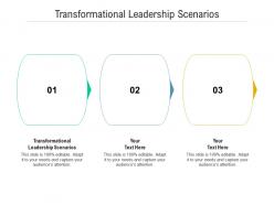Transformational leadership scenarios ppt powerpoint presentation gallery show cpb
