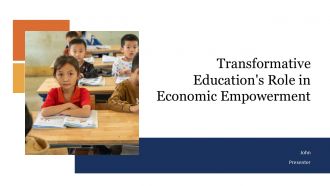 Transformative Educations Role In Economic Empowerment PPT Structure ACP