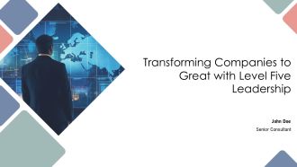 Transforming Companies To Great With Level Five Leadership PPT Mockup AT