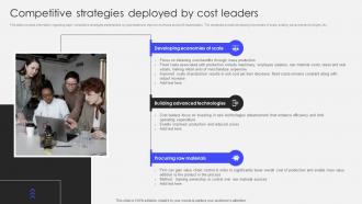 Transforming Corporate Performance Competitive Strategies Deployed By Cost Leaders