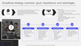 Transforming Corporate Performance Divestiture Strategy Overview Goal Importance
