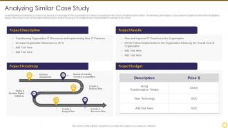 Transforming Digital Capability Analyzing Similar Case Study Ppt Slide Outline