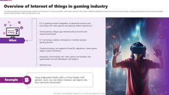 Transforming Future Of Gaming Industry With IoT Powerpoint Presentation Slides IoT CD Adaptable Engaging