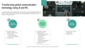 Transforming Global Communication Technology Using AI And ML