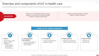Transforming Healthcare Industry Through Technology Powerpoint Presentation Slides IoT CD V Appealing Template