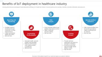 Transforming Healthcare Industry Through Technology Powerpoint Presentation Slides IoT CD V Informative Template