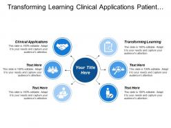 Transforming learning clinical applications patient education organizational structure