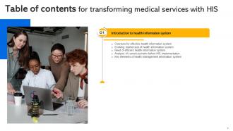 Transforming Medical Services With HIS Powerpoint Presentation Slides Colorful Image