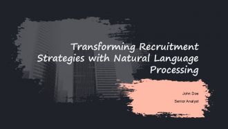 Transforming Recruitment Strategies With Natural Language Processing PPT Mockup ACP