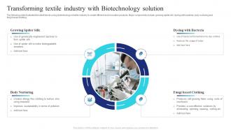 Transforming Textile Industry With Biotechnology Solution