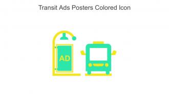 Transit Ads Posters Colored Icon In Powerpoint Pptx Png And Editable Eps Format