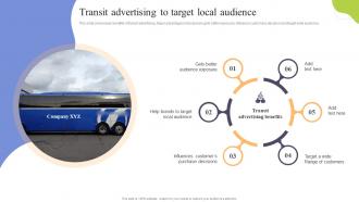 Transit Advertising To Target Local Audience Increasing Sales Through Traditional Media