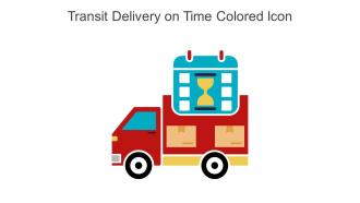 Transit Delivery On Time Colored Icon In Powerpoint Pptx Png And Editable Eps Format