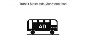 Transit Metro Ads Monotone Icon In Powerpoint Pptx Png And Editable Eps Format