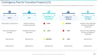Transition plan powerpoint presentation slides