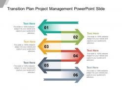 Transition plan project management powerpoint slide