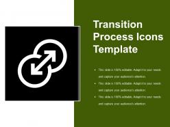 Transition process icons template