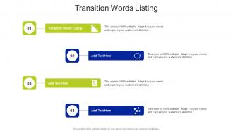 Transition Words Listing In Powerpoint And Google Slides Cpb
