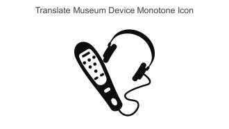 Translate Museum Device Monotone Icon In Powerpoint Pptx Png And Editable Eps Format