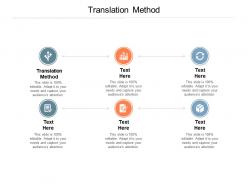 Translation method ppt powerpoint presentation summary templates cpb