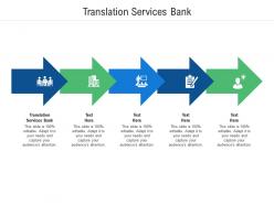 Translation services bank ppt powerpoint presentation infographic template design templates cpb