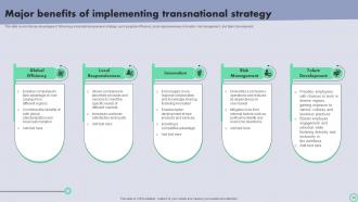 Transnational Strategy For International Business Strategy CD V Aesthatic Best