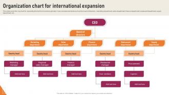 Transnational Strategy Organization Chart For International Expansion Strategy SS V