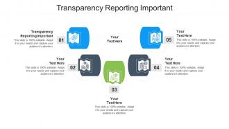 Transparency Reporting Important Ppt Powerpoint Presentation Gallery Smartart Cpb