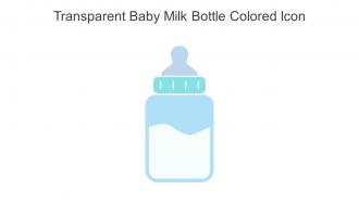 Transparent Baby Milk Bottle Colored Icon In Powerpoint Pptx Png And Editable Eps Format