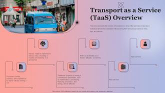 Transport As A Service TaaS Overview Anything As A Service Ppt File Graphics Download
