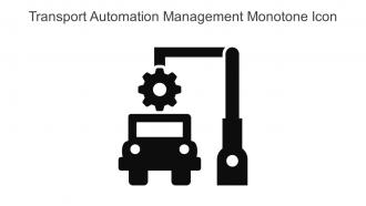 Transport Automation Management Monotone Icon In Powerpoint Pptx Png And Editable Eps Format