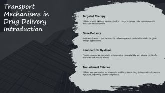 Transport Mechanisms In Drug Delivery Innovations And Challenges PPT Designs ACP Compatible Professional