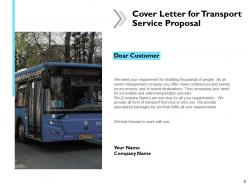 Transport service proposal powerpoint presentation slides
