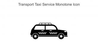 Transport Taxi Service Monotone Icon In Powerpoint Pptx Png And Editable Eps Format