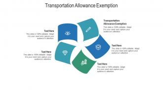Transportation allowance exemption ppt powerpoint presentation infographics graphics cpb