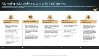 Transportation And Logistics Addressing Major Challenges Catered By Travel Agencies BP SS