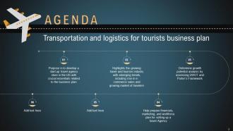 Transportation And Logistics For Tourists Business Plan Powerpoint Presentation Slides Image Graphical